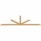 Ekena Millwork Saratoga Timber Gable Bracket, Western Red Cedar, 108"W x 36"H x 1 1/2"D x 3 1/2"F, 8/12 Pitch GBW108X36X0204SAR00SWR - alternate 3